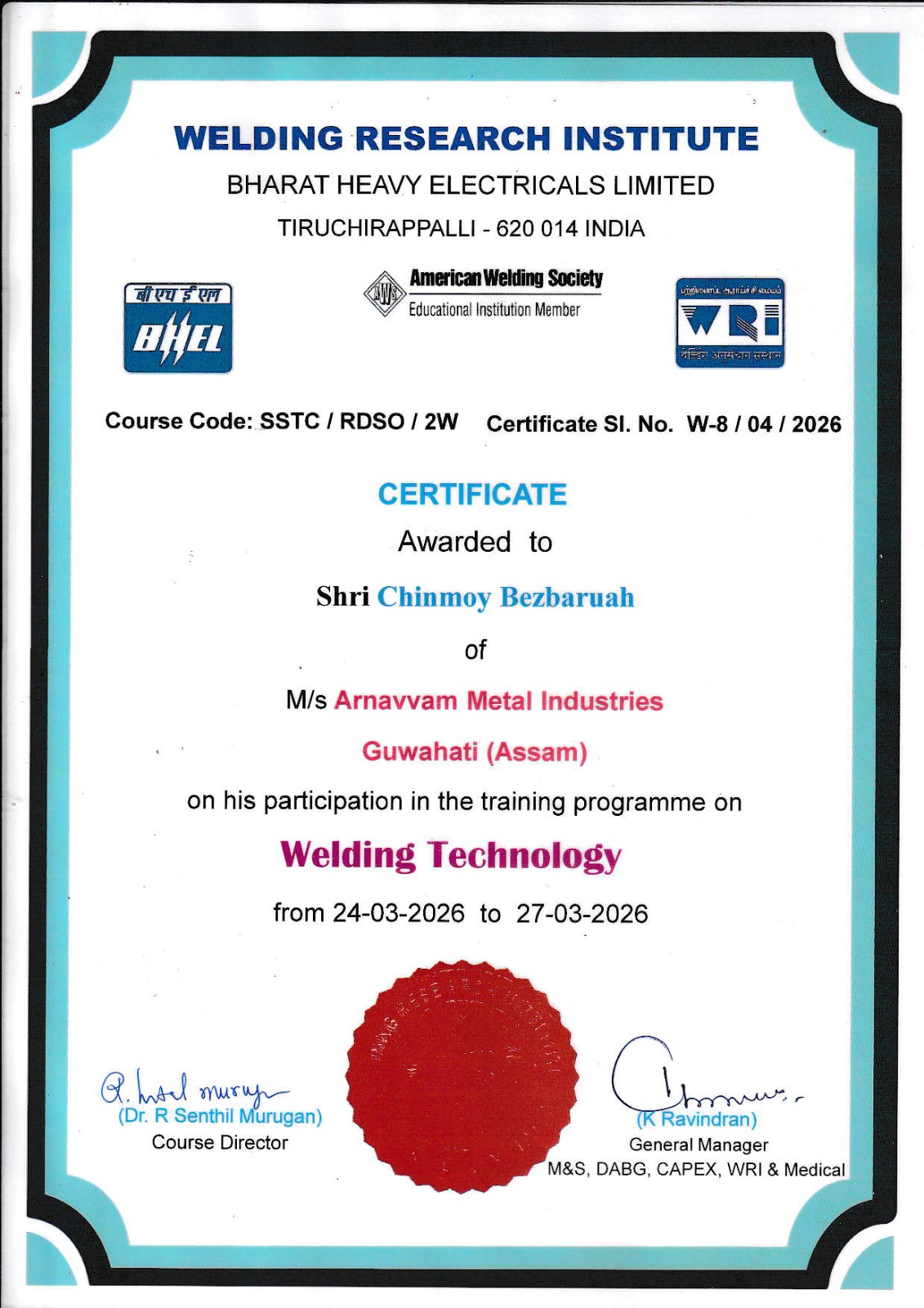 Certificate 3